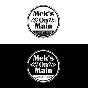 Logo Design by Sujit Banerjee for Mek's On Main | Design: #18014199