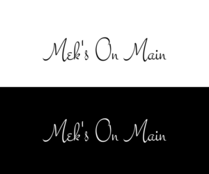 Logo Design by tani_sha321 for Mek's On Main | Design: #18020453