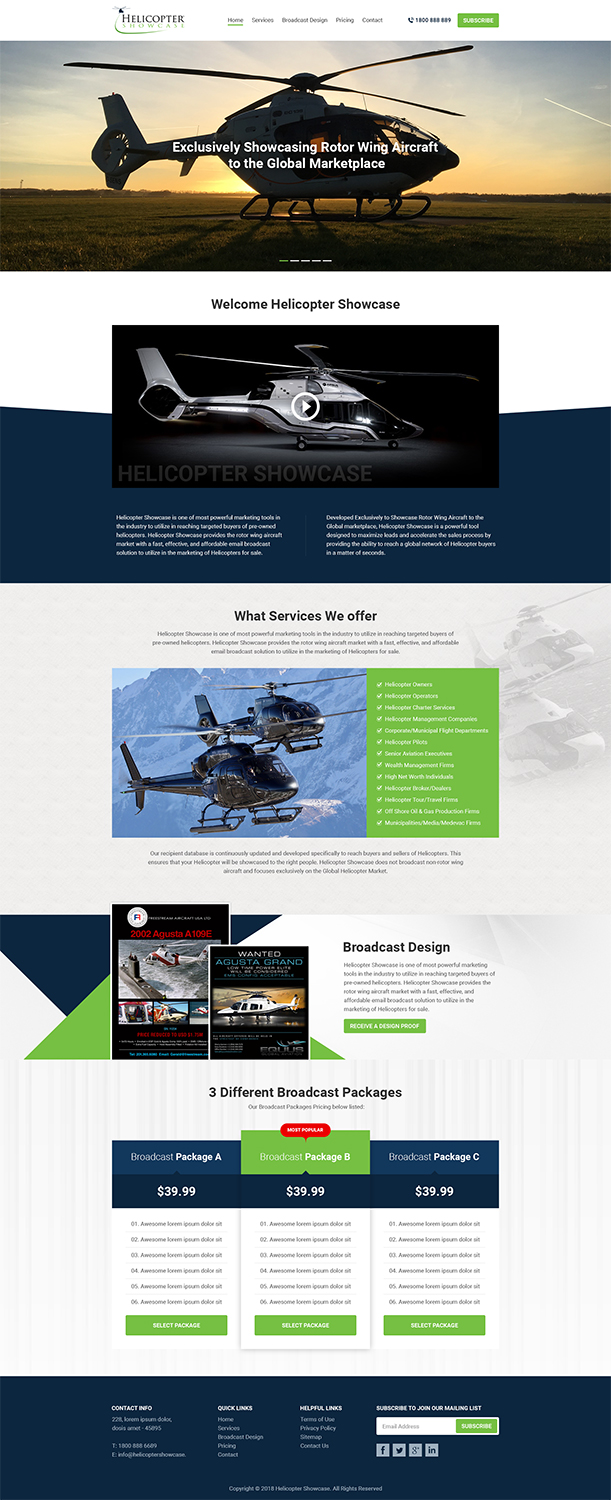 Wordpress Design by RupalTechno for Aircraft Media Inc | Design #18068534