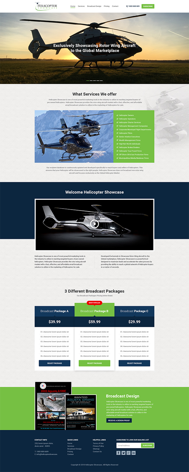 Wordpress Design by RupalTechno for Aircraft Media Inc | Design #18068672