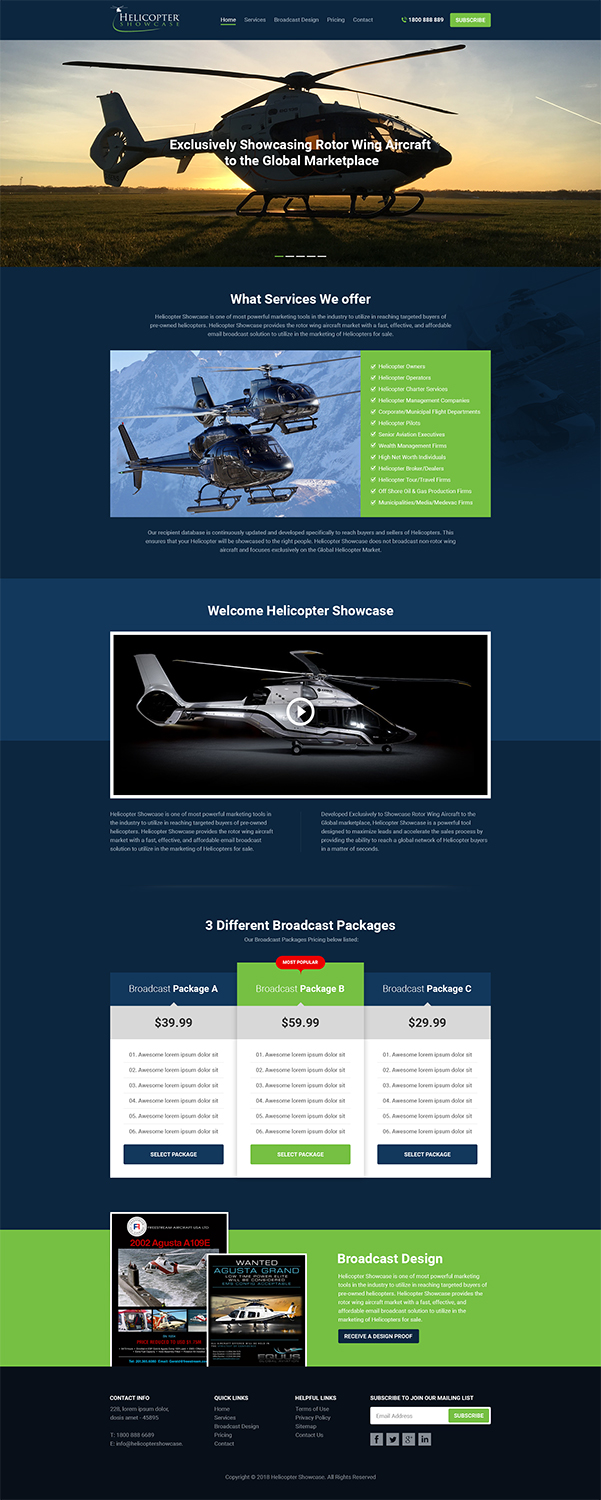 Wordpress Design by RupalTechno for Aircraft Media Inc | Design #18069181