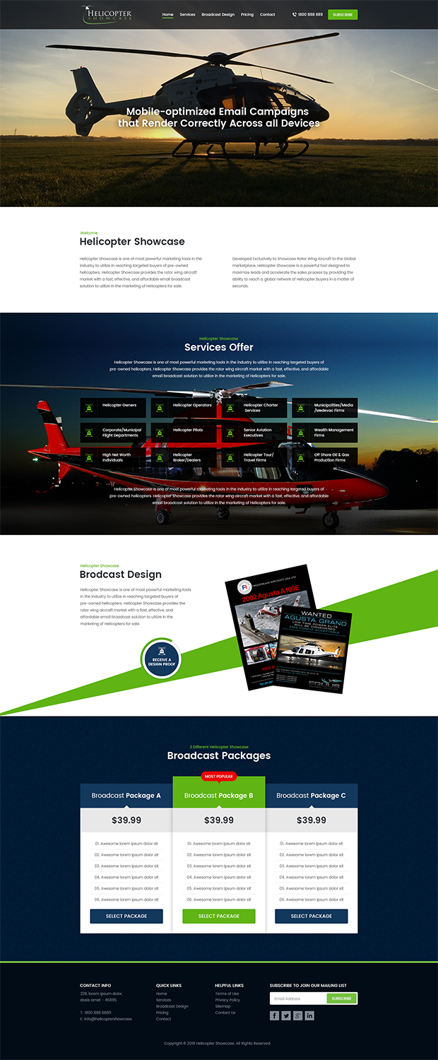 Wordpress Design by RupalTechno for Aircraft Media Inc | Design #18070081
