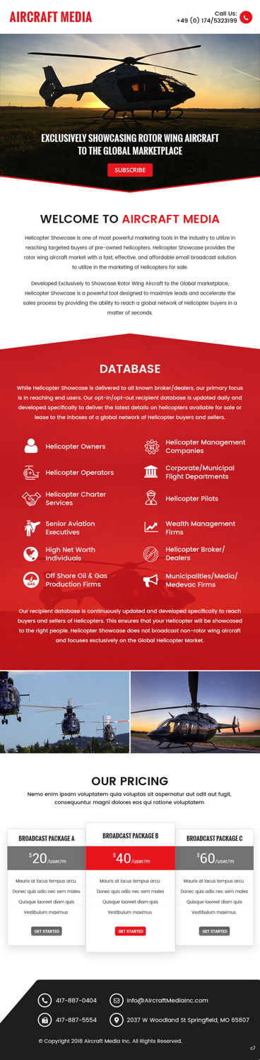 Wordpress Design by pb for Aircraft Media Inc | Design #18025286