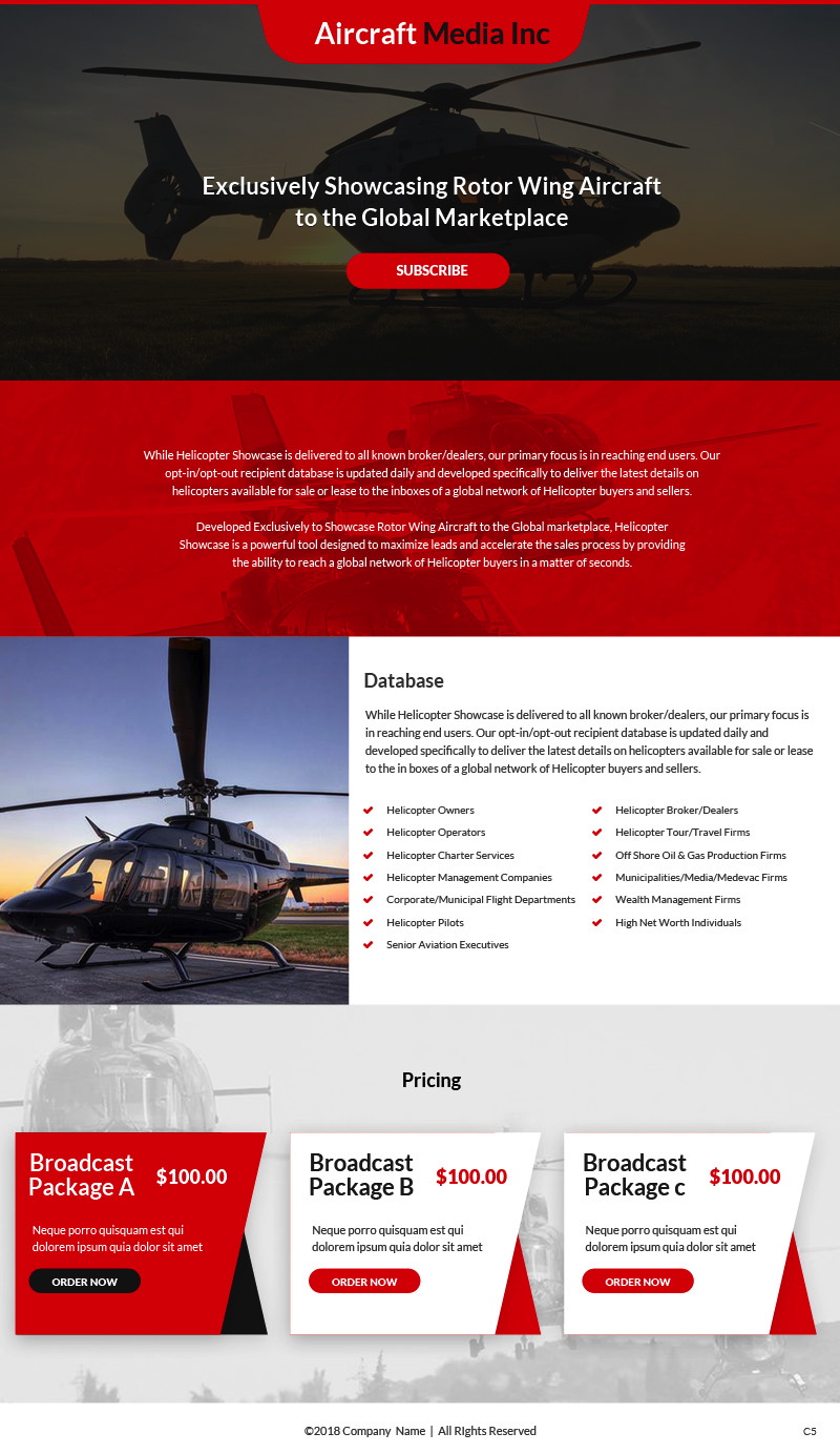Wordpress Design by pb for Aircraft Media Inc | Design #18025287