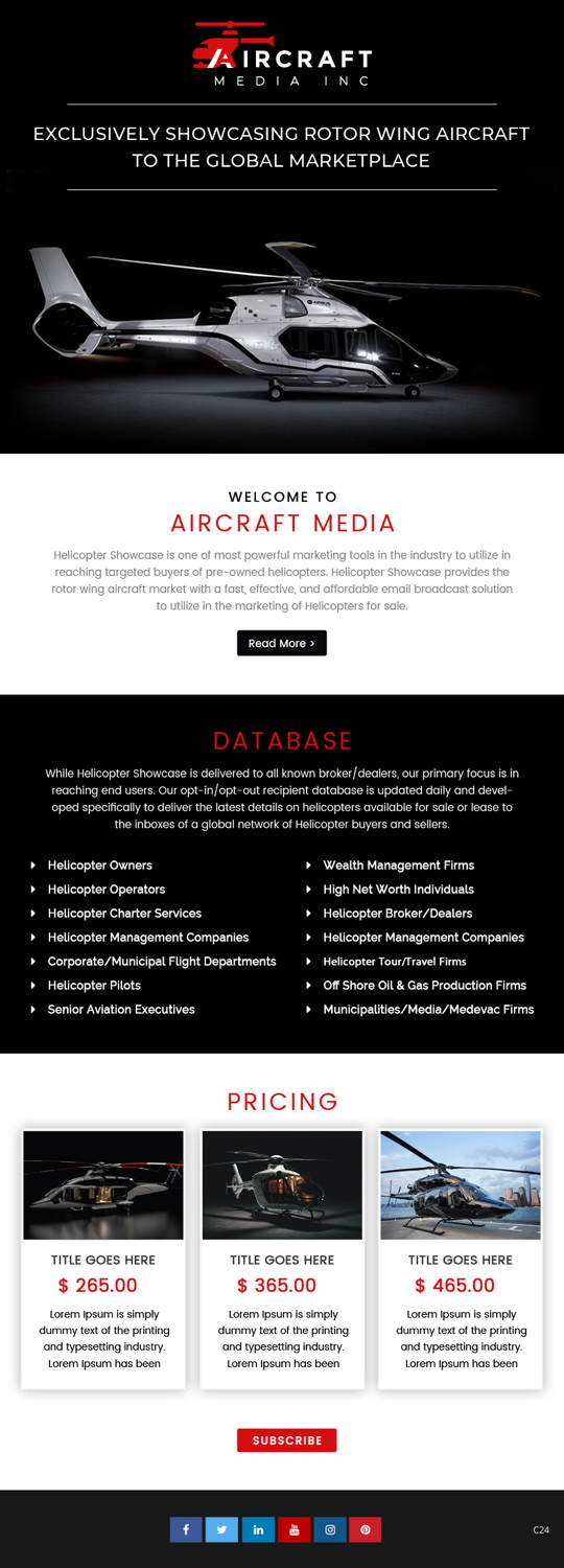 Wordpress Design by pb for Aircraft Media Inc | Design #18025291
