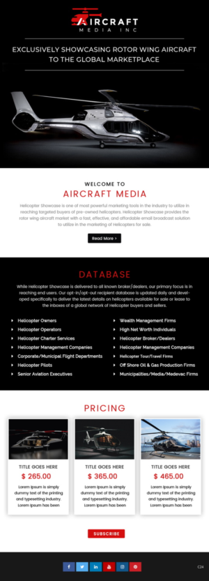 Wordpress Design by pb for Aircraft Media Inc | Design: #18025291