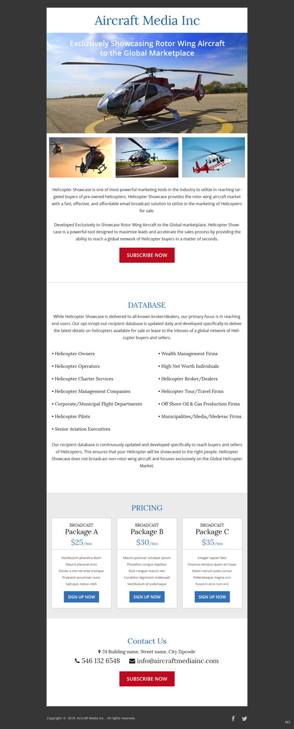 Wordpress Design by pb for Aircraft Media Inc | Design #18025293