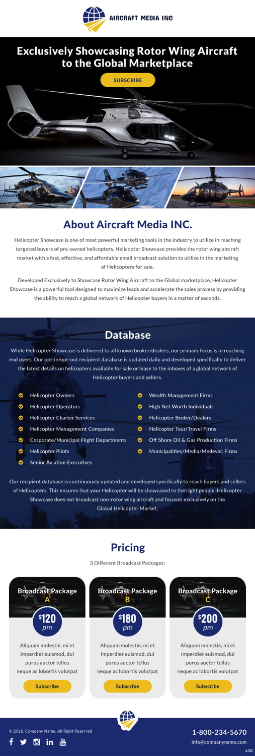 Wordpress Design by pb for Aircraft Media Inc | Design #18025294