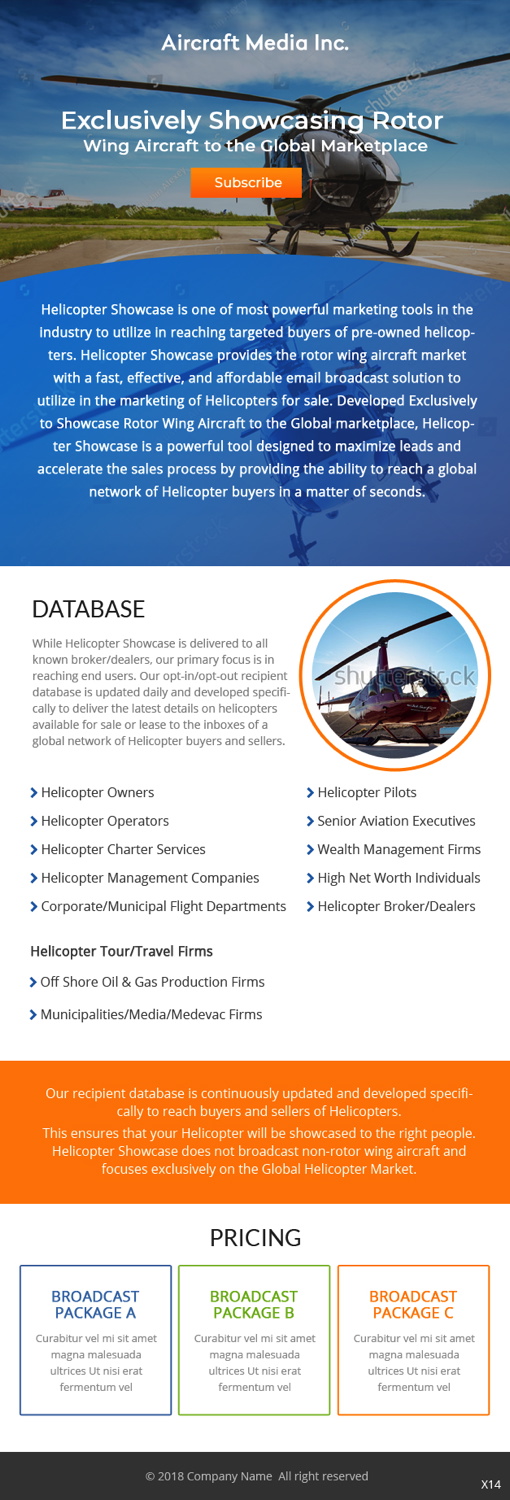 Wordpress Design by pb for Aircraft Media Inc | Design #18025295