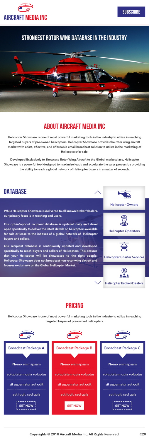 Wordpress Design by pb for Aircraft Media Inc | Design #18041861