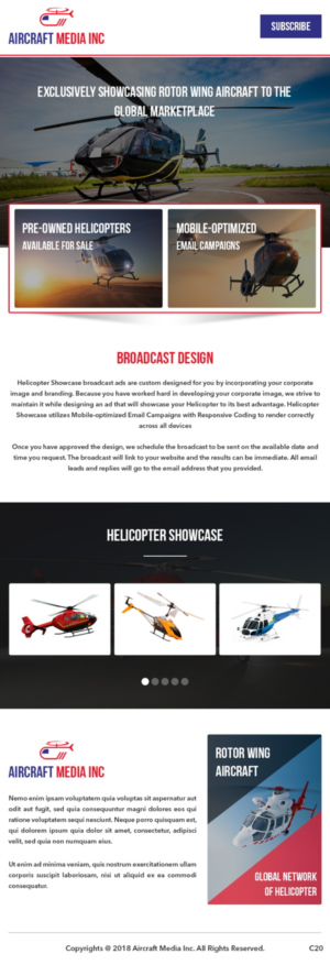 Wordpress Design by pb for Aircraft Media Inc | Design: #18041863