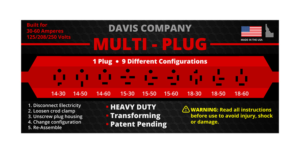 Heavy Duty Electrical Plug Label Design | Label Design by maricreatives