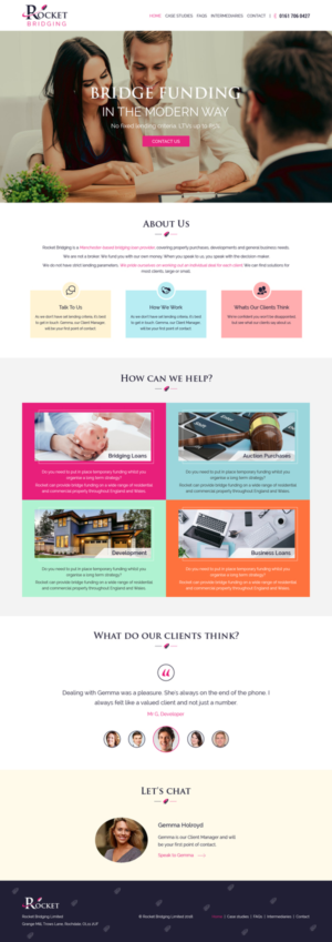 Rocket Bridging | Web Design by Tpith