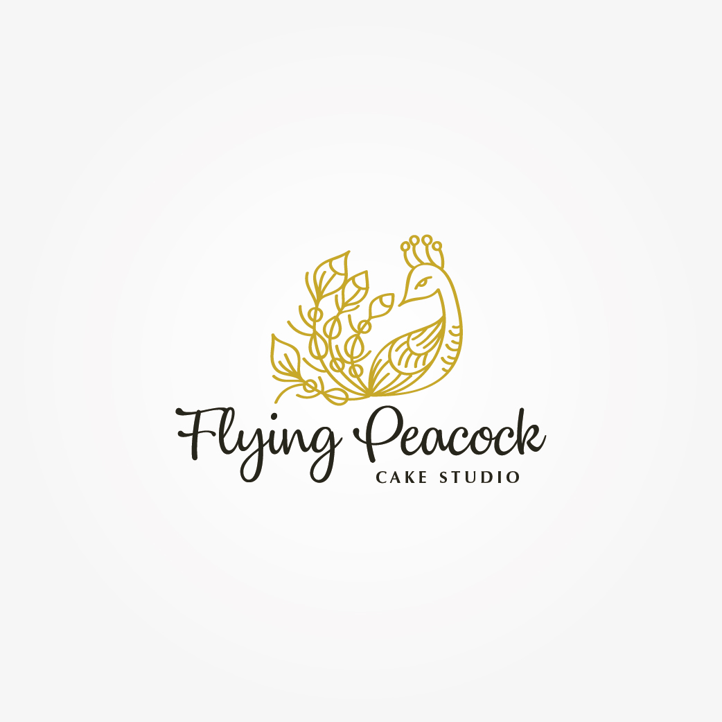 Logo Design by Irina Makedonska for The Flying Peacock Cake Studio | Design #18168660