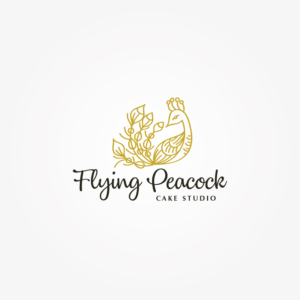 Logo Design by Irina Makedonska for The Flying Peacock Cake Studio | Design: #18168660