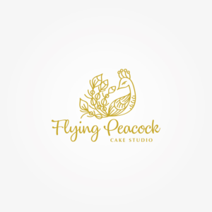 Logo Design by Irina Makedonska for The Flying Peacock Cake Studio | Design: #18169105