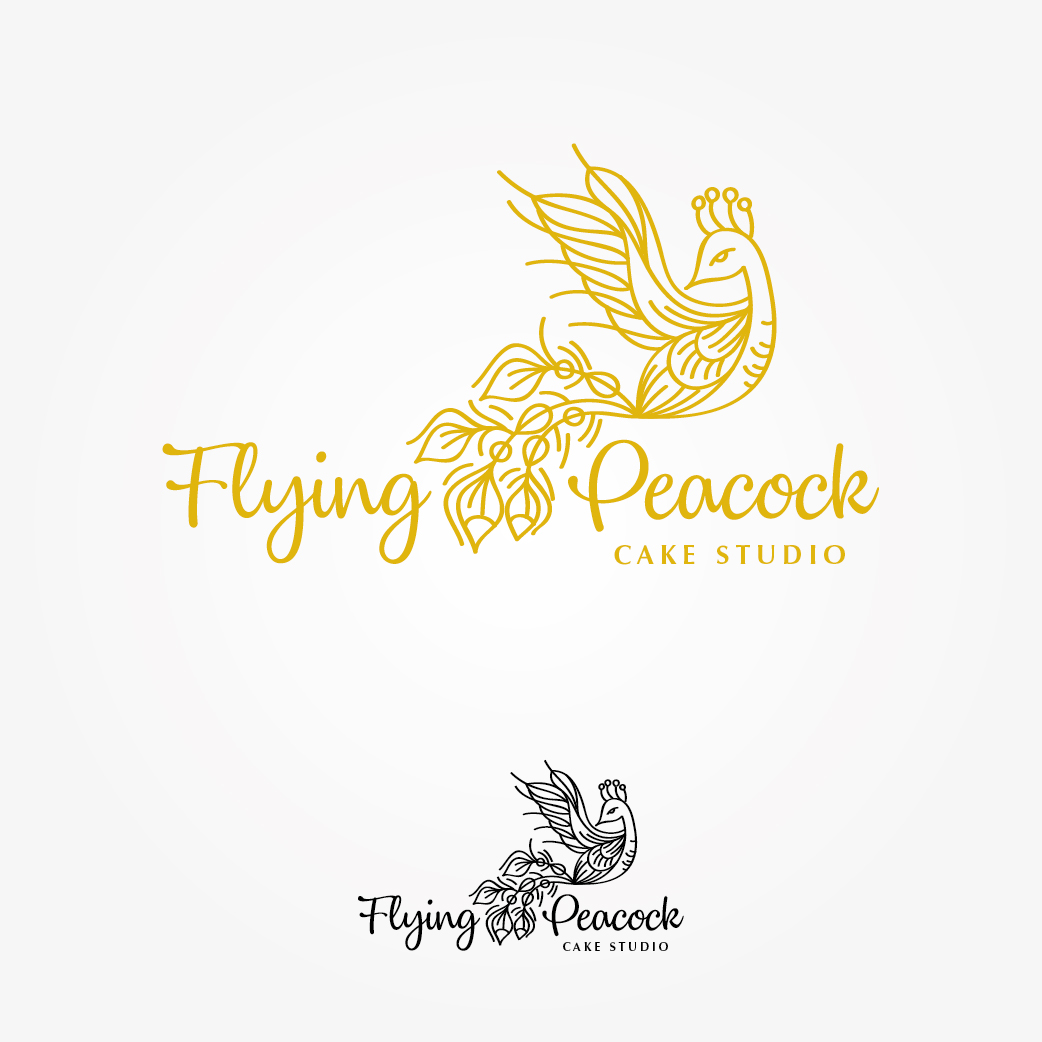 Logo Design by Irina Makedonska for The Flying Peacock Cake Studio | Design #18180356