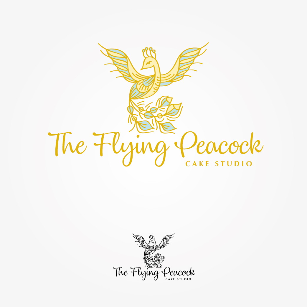 Logo Design by Irina Makedonska for The Flying Peacock Cake Studio | Design #18180357