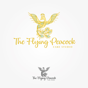 Logo Design by Irina Makedonska for The Flying Peacock Cake Studio | Design: #18180357
