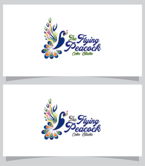 Logo Design by HiraSaherArien for The Flying Peacock Cake Studio | Design: #18188043