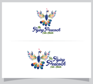 Logo Design by HiraSaherArien for The Flying Peacock Cake Studio | Design: #18188102