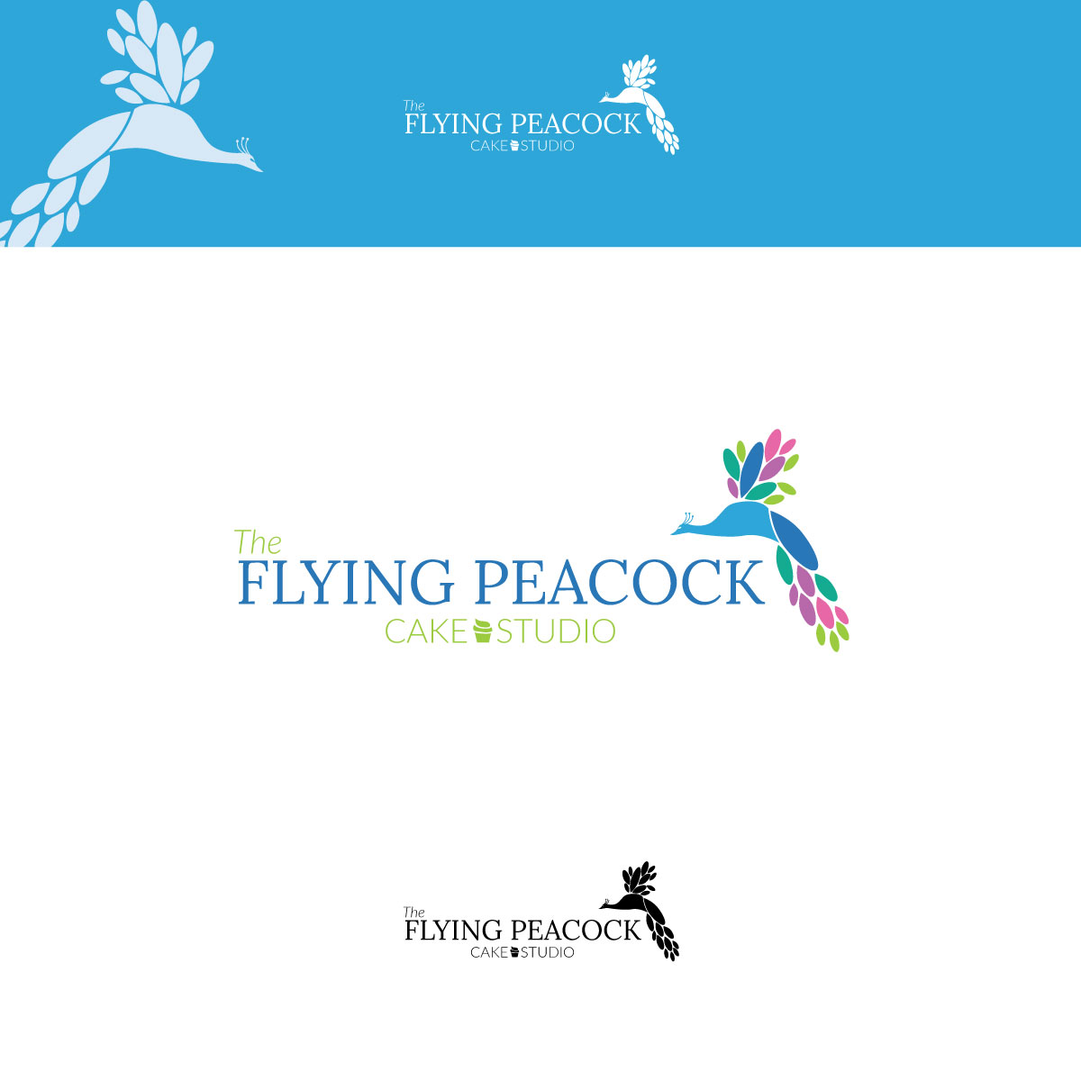 Logo Design by Natasa m. for The Flying Peacock Cake Studio | Design #18185135