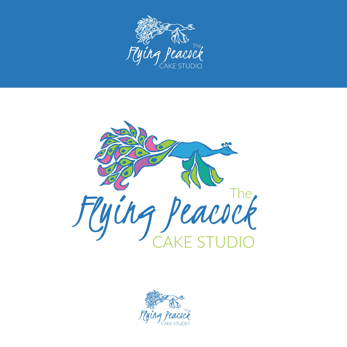 Logo Design by Natasa m. for The Flying Peacock Cake Studio | Design #18185953