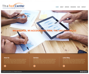 The Tax Center LLC Website for accounting firm | WordPress-Design von -Marc-