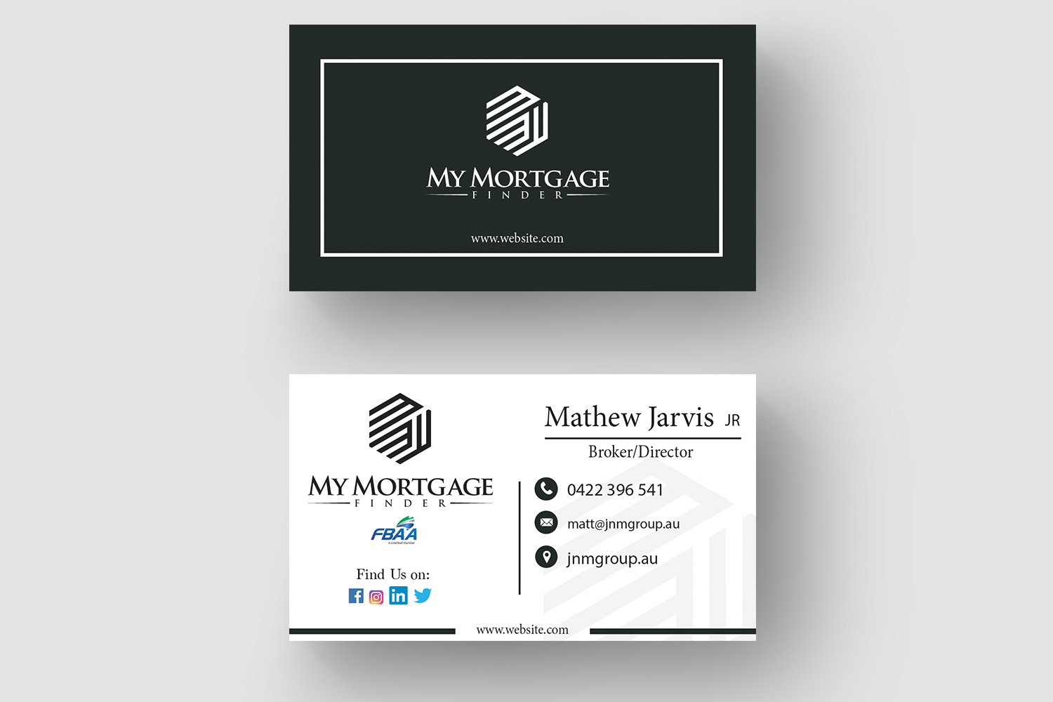 Business Card Design by Kareem Afifi for this project | Design #18087520