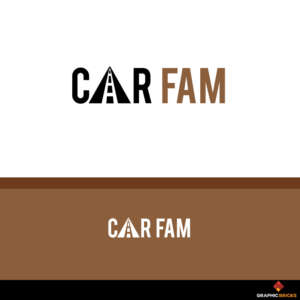 CarFam (word Car in black and word Fam in gold) | Logo-Design von Graphic Bricks