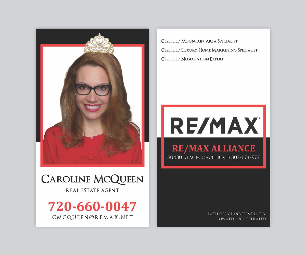Business Card Design by Cut and Glue for RE/MAX Alliance | Design #18016022