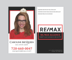 Business Card Design by Cut and Glue for RE/MAX Alliance | Design: #18016022