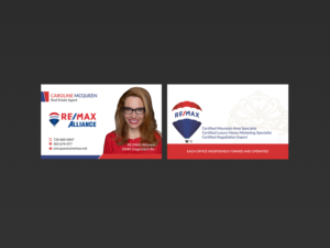 Visitenkarten-Design von Creations Box 2015 für RE/MAX Alliance | Design: #18013377