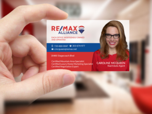 Visitenkarten-Design von Creations Box 2015 für RE/MAX Alliance | Design: #18016227