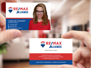 Visitenkarten-Design von Creations Box 2015 für RE/MAX Alliance | Design: #18016228