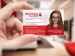 Visitenkarten-Design von Creations Box 2015 für RE/MAX Alliance | Design: #18016234