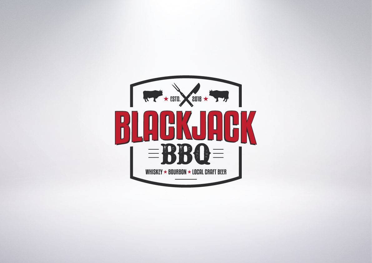 Logo Design by The Marble Peach for Blackjack BBQ | Design #18043453