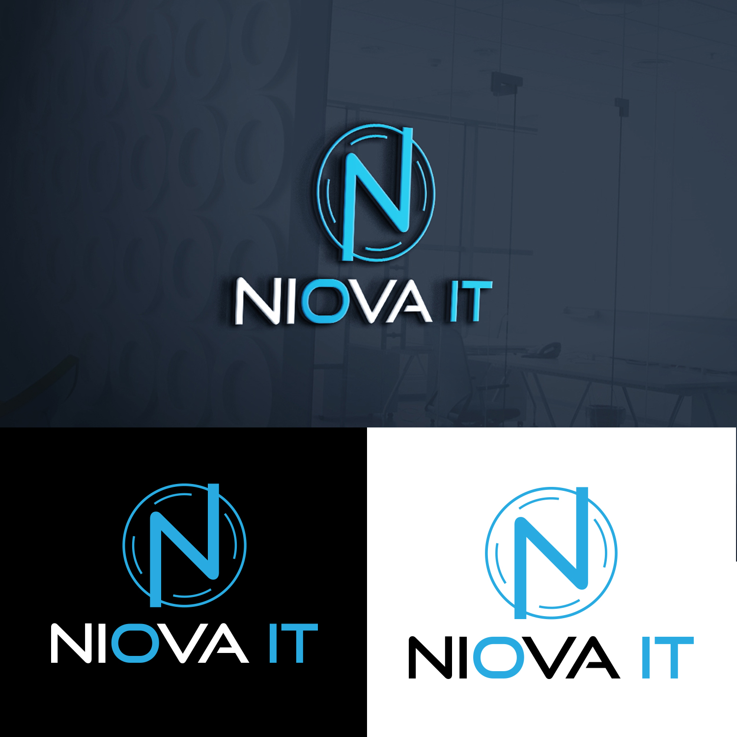 Logo-Design von Aleezay Production für NIOVA IT IVS | Design #18053690