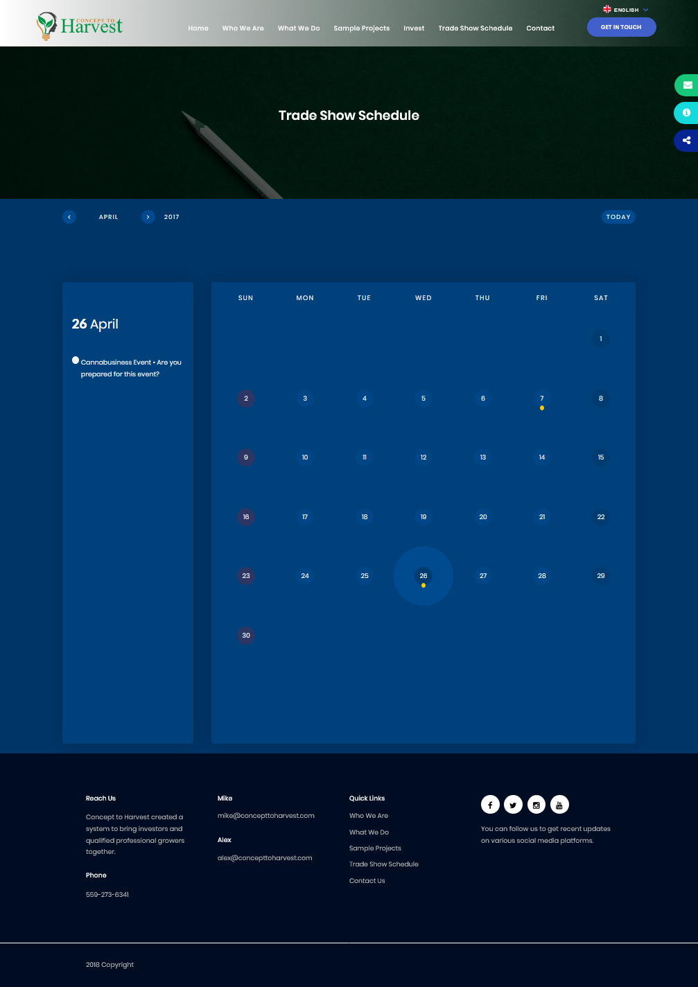Diseño Web por ogopedia para Concept to Harvest | Diseño #18345355