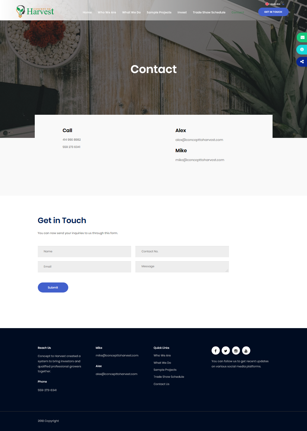 Web Design by ogopedia for Concept to Harvest | Design #18345531