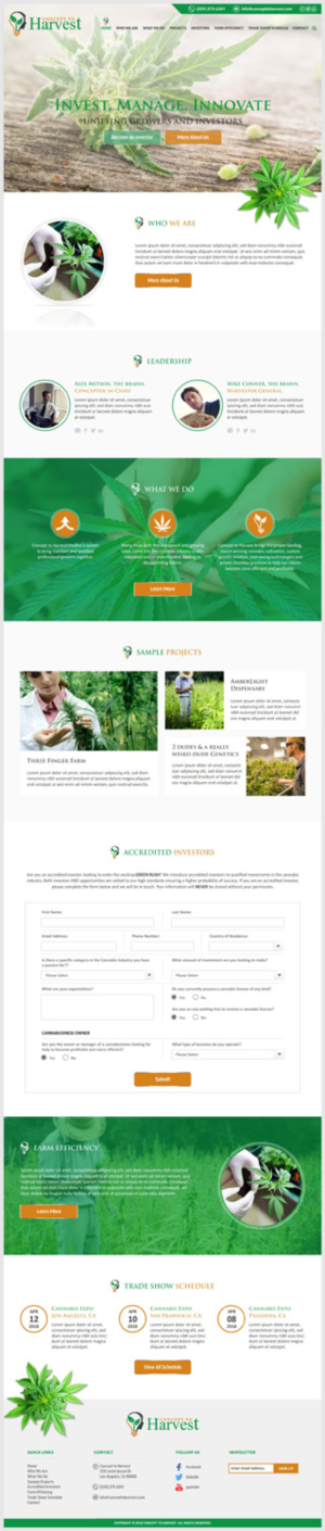 Web Design by -Marc- for Concept to Harvest | Design: #18296631