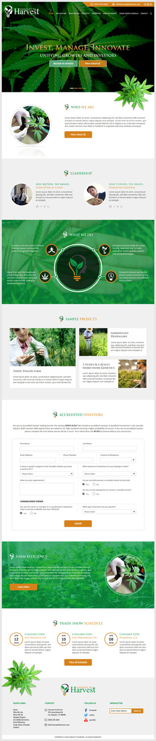 Diseño Web por -Marc- para Concept to Harvest | Diseño: #18298260