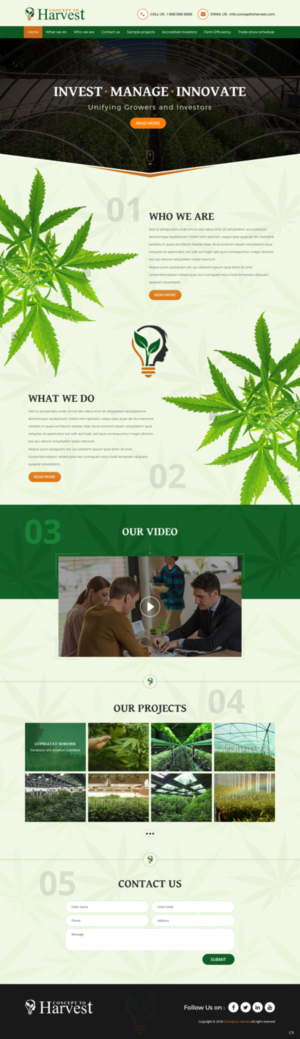 Diseño Web por pb para Concept to Harvest | Diseño: #18269415