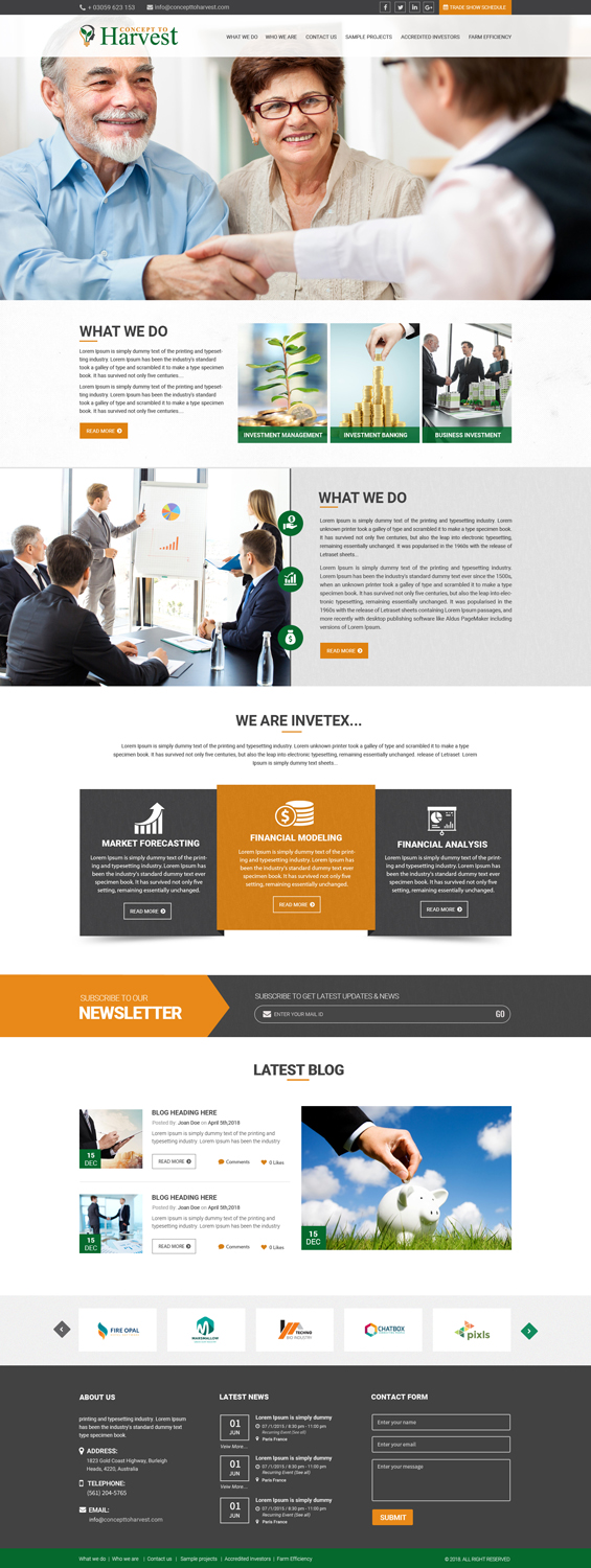 Web Design by Dream Logo Design for Concept to Harvest | Design #18263498