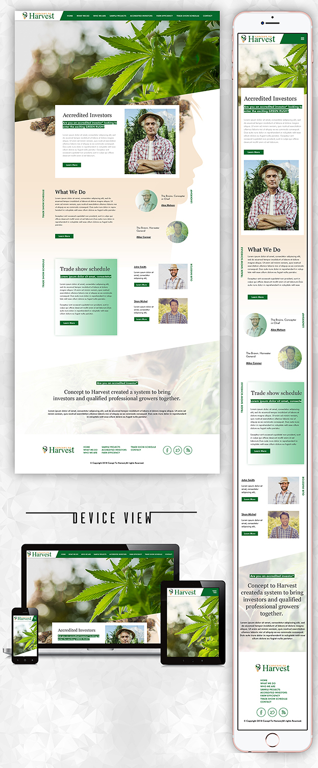 Web Design by PiXthemes for Concept to Harvest | Design #18343644