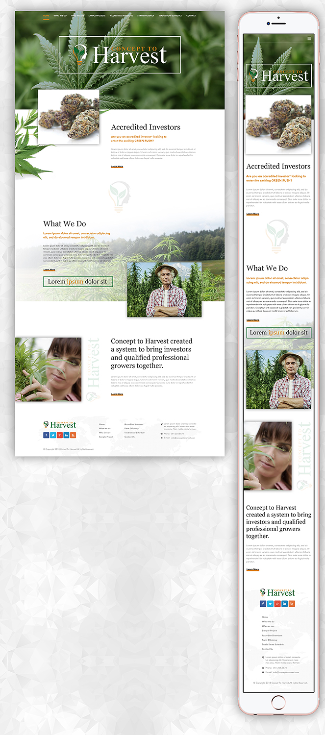 Web Design by PiXthemes for Concept to Harvest | Design #18344030