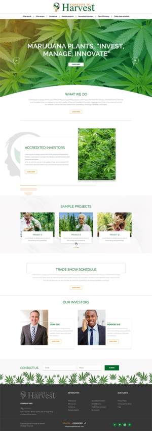 Web Design by PiXthemes for Concept to Harvest | Design #18344420