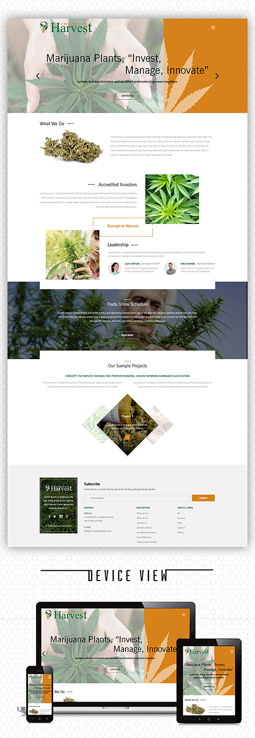 Web Design by PiXthemes for Concept to Harvest | Design #18344696