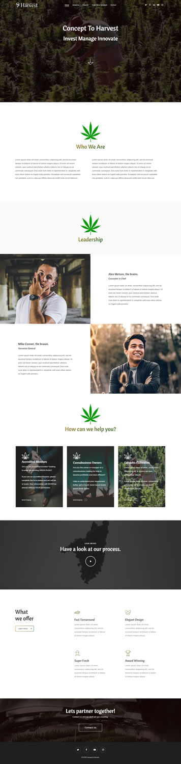 Diseño Web por A & B Digital para Concept to Harvest | Diseño #18345423