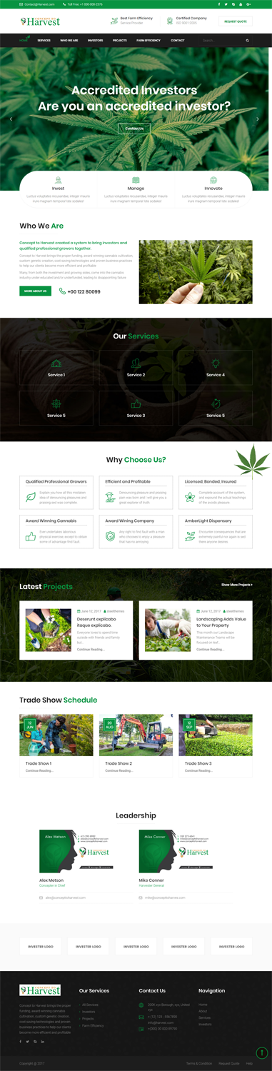 Web Design by Ashish 11 for Concept to Harvest | Design #18274868